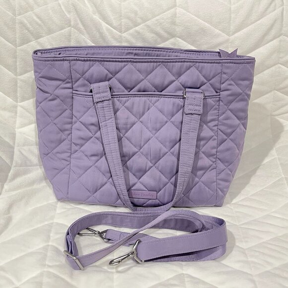 VERA BRADLEY Lavender Sky Multi Strap Shoulder Bag Performance Twill Purple - Picture 1 of 3